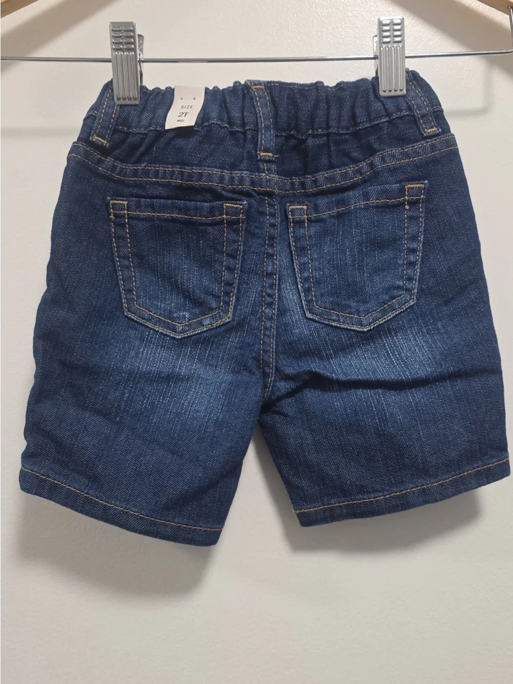 The Children's Place Dark Blue Denim Shorts with Elastic Waist